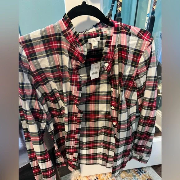 J. Crew Multicolor Plaid Shirt - Picture 1 of 2